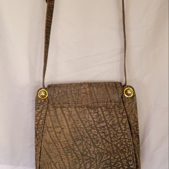 GREY BUFFALO SKIN HANDBAG - Picture 2 of 11